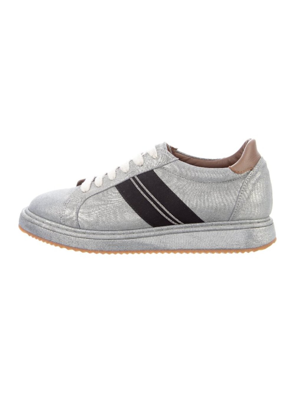 Brunello Cucinelli Glitter Accent Sneakers - US 7 / IT 37 Monili detail $1195